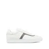 Brunello Cucinelli Women Leather Sneaker With Precious Detail In White
