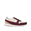 Brunello Cucinelli Leather Sneakers In Red
