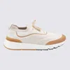 Brunello Cucinelli Canvas Sneakers With Contrasting Toe Cap