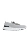 Brunello Cucinelli Men Runner Sneakers In Gray