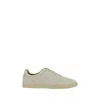 Brunello Cucinelli White Leather Sneakers In White