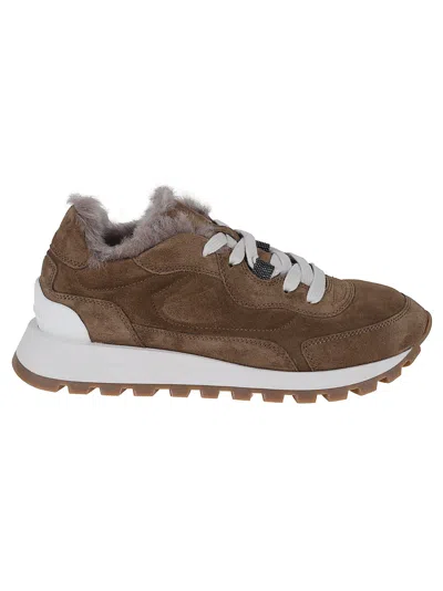 Brunello Cucinelli Sneakers In Brown