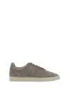 Brunello Cucinelli Flat Sole Leather Sneakers Low-top Design