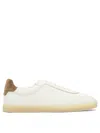 Brunello Cucinelli Branded Heel-counter Cotton Sneakers