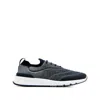 Brunello Cucinelli Runners In Techno Cotton Knit With Termonastrature Shoes In Blue