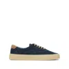 Brunello Cucinelli Denim Lace-up Sneakers In Blue