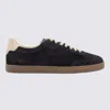 Brunello Cucinelli Navy Leather Sneakers