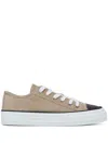 Brunello Cucinelli Monili-toecap Sneakers In Brown