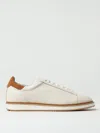 Brunello Cucinelli Flat Sole Round Toe Sneakers In Beige