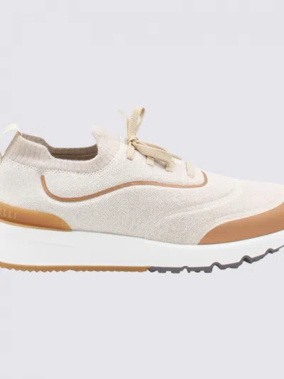 Brunello Cucinelli Pair Of Sneakers In Neutral