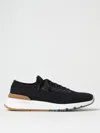 Brunello Cucinelli Sneakers With Mesh Panels In Black