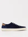 Brunello Cucinelli Suede Sneakers In Blue