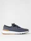 Brunello Cucinelli Knitted Runner Sneakers In Blue