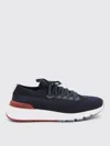 Brunello Cucinelli Blue Canvas Sneakers