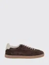 Brunello Cucinelli Suede Sneakers In Brown