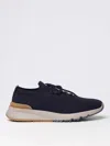 Brunello Cucinelli Men Sneaker In Maglia Di Cotone In Blue