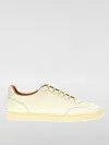 Brunello Cucinelli White Leather Sneakers In 白色