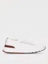 Brunello Cucinelli Leather Low-top Sneakers In Weiss