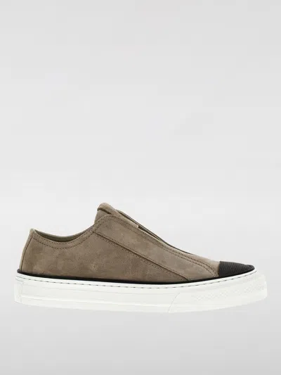 Brunello Cucinelli Precious Toe Sneakers In Beige