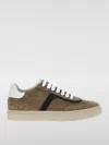 Brunello Cucinelli Suede Luxe Sneakers Rubber Sole In Brown