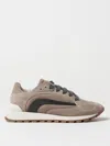 Brunello Cucinelli Monili-embellished Suede Sneakers In Beige