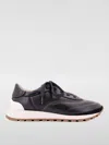 Brunello Cucinelli Leather Low Top Sneakers In Schwarz