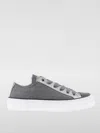 Brunello Cucinelli Monili Embellished Paneled Sneakers In Grau