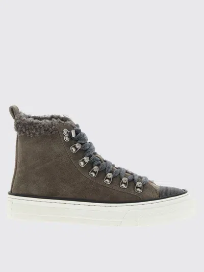Brunello Cucinelli Sneakers  Woman Color Grey In Gray