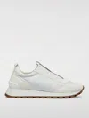 Brunello Cucinelli White Sneakers With Monile Insert In White