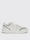 Brunello Cucinelli Women Leather Sneakers With Shiny Details In White