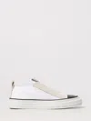 Brunello Cucinelli Monili Slip-on Shoes In White