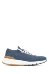 Brunello Cucinelli Knit Upper Sneakers With Rubber Lug Sole In Cir73