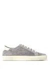 Brunello Cucinelli Suede Lace-up Sneakers In Gray