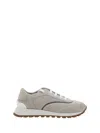 Brunello Cucinelli Monili-embellished Sneakers In Grey