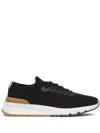 Brunello Cucinelli Sneakers In Maglia Di Cotone E Vitello Semilucido