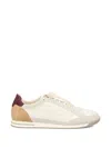 Brunello Cucinelli Sneaker Low Top Contrasting Heel Panel In White