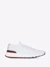 Brunello Cucinelli Leather Low-top Sneakers In White