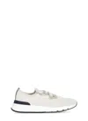 Brunello Cucinelli Ivory Chiné Knit Runners In Neutral