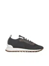 Brunello Cucinelli Glitter Finish Sneakers Contrast Sole In Lignite