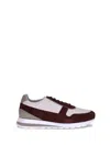 Brunello Cucinelli Leather Sneakers In Multi