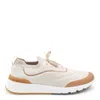 Brunello Cucinelli Men Beige Techno Cotton Knit Runners In Multi