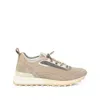 Brunello Cucinelli Chunky Sole Suede Finish Sneakers In Neutral