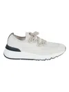 Brunello Cucinelli Ivory Cucinelli Cotton Sneakers In Neutral