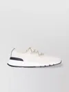 Brunello Cucinelli Ivory Chiné Knit Runners In Neutral