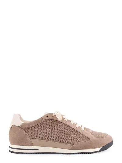 Brunello Cucinelli Suede Sneakers In Brown