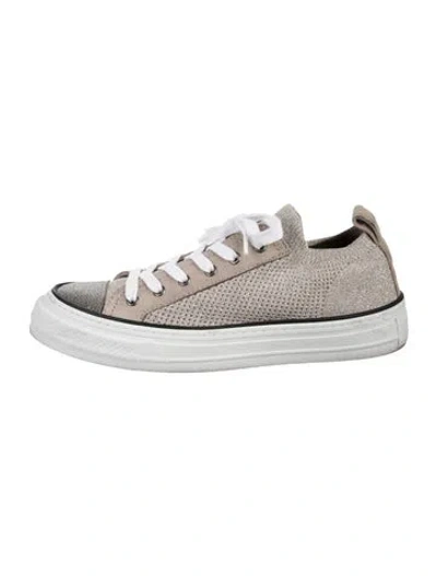 Pre-owned Brunello Cucinelli Sneakers In Silver
