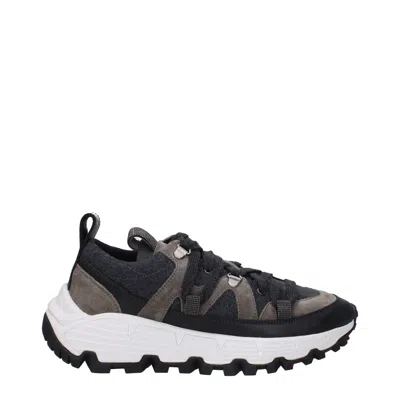 Brunello Cucinelli Sneakers Vibram Woman Fabric Gray