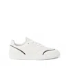 Brunello Cucinelli Women Leather Sneakers With Shiny Details In White