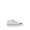 Brunello Cucinelli Sneakers With Iconic Embellishments In White