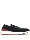 Brunello Cucinelli Sneakers With Mesh Panels In Black